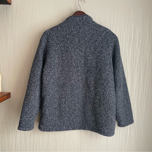 Orvis Sweater 1/4 Zip Sherpa Lined Blue - Men Size Medium - Picture 7 of 8